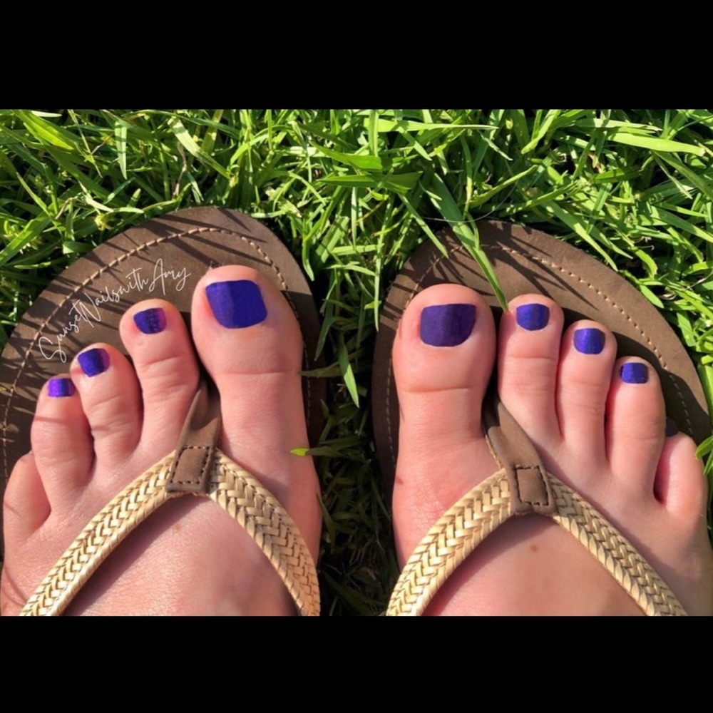 *Retired* Color Street: Evening Sky (Pedicure) | Deep Purple Pearl Shimmer - Picture 9 of 15